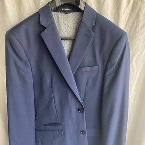 Men’s Express Navy Blue Slim Fit 2 Piece Suit- Jacket: 38R Pants: 30W32L